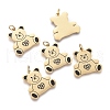 316 Surgical Stainless Steel Enamel Pendants STAS-H100-14G-2