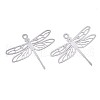 Tarnish Resistant 201 Stainless Steel Filigree Pendants STAS-S118-016P-1