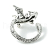 Dragon Alloy Open Cuff Rings RJEW-K275-22AS-3