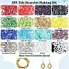  DIY Tile Bracelet Making Kit DIY-NB0009-05-4
