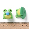 8Pcs Resin Frog Display Decoration AJEW-S037-02-3