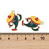 Cinco De Mayo Theme Alloy Enamel Pendants ENAM-V001-05O-G-3