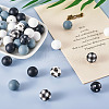 78Pcs 6 Style Food Grade Eco-Friendly Silicone Focal Beads SIL-TA0001-12-15