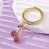 Brass Micro Pave Cubic Zirconia Open Cuff Rings for Women RJEW-U057-12C-G-3