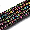Electroplate Non-magnetic Synthetic Hematite Beads Strands G-T114-62-2