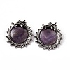 Natural Amethyst Pendants G-G983-01AS-01-3