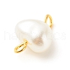 ABS Plastic Imitation Pearl Connector Charms PALLOY-JF01563-6