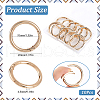 SOFPLATE 10Pcs Alloy Spring Gate Rings FIND-SP0001-38G-2