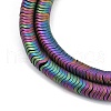 Electroplated Synthetic Non-magnetic Hematite Beads Strands G-H020-M01-23-3