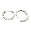 Brass Hoop Earrings EJEW-L211-08F-P-2