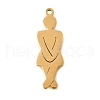 304 Stainless Steel Pendants STAS-S178-05G-A-1