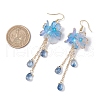 Flower Dangle Earrings EJEW-TA00636-5