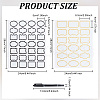 GOMAKERER 6 Sheets 3 Styles PVC Blank Self-Adhesive Stickers for Seasoning Jar DIY-GO0001-19-2