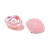 Resin Imitation Pearl Iridescent Pendants RESI-I062-01B-2