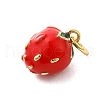 Brass Enamel Charms KK-P303-06A-G-2