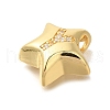 Rack Plating Brass Micro Pave Cubic Zirconia Pendants KK-I722-05G-Y-2