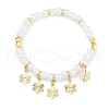 Rack Plating Brass Stretch Bracelets BJEW-P341-10D-G-1