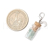 21Pcs 7 Styles Chakra Natural & Synthetic Gemstone Chips inside Glass Wishing Bottle Pendant Decoration HJEW-JM03306-4