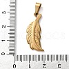 201 Stainless Steel Pendants STAS-U053-12G-3