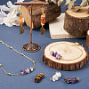  32Pcs 16 Style Natural Mixed Gemstone Chips Connector Charms FIND-TA0003-22-6