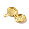 Rack Plating Brass Locket Pendants KK-I688-01G-4