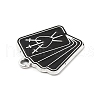 Alloy Enamel Pendants ENAM-I053-D03-3