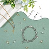 SUPERFINDINGS 8Pcs 2 Colors Brass Micro Pave Cubic Zirconia Pendants KK-FH0007-90-5