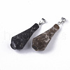 Natural Agate Pendants G-S359-059P-2