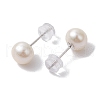 Mother's Day Jewellery Natural Pearl Ear Studs EJEW-P286-06P-2