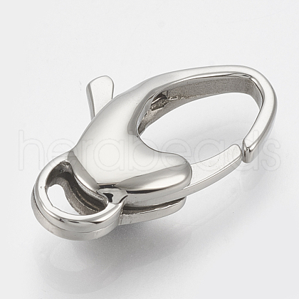 Tarnish Resistant 304 Stainless Steel Lobster Claw Clasps STAS-T033-19-1