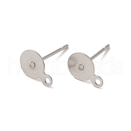 Tarnish Resistant 304 Stainless Steel Stud Earring Findings STAS-E025-1-1