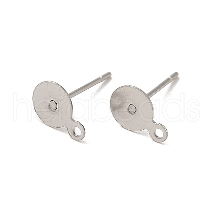 304 Stainless Steel Stud Earring Findings STAS-E025-1-1