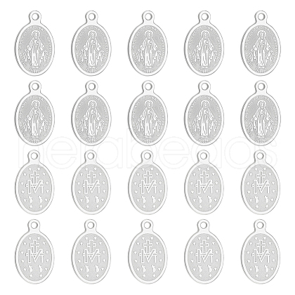 Unicraftale 20Pcs Ion Plating(IP) 304 Stainless Steel Charms STAS-UN0041-53-1