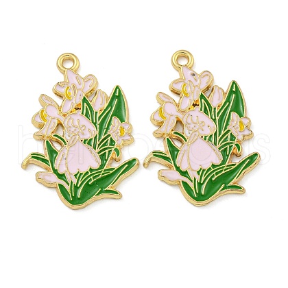 Alloy Enamel Pendants FIND-Z049-01G-C-1