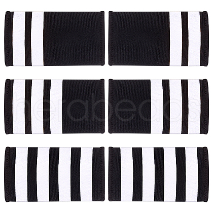 AHADERMAKER 3 Pairs 3 Styles Rectangle Polyester Pilot Epaulettes FIND-GA0003-90B-1