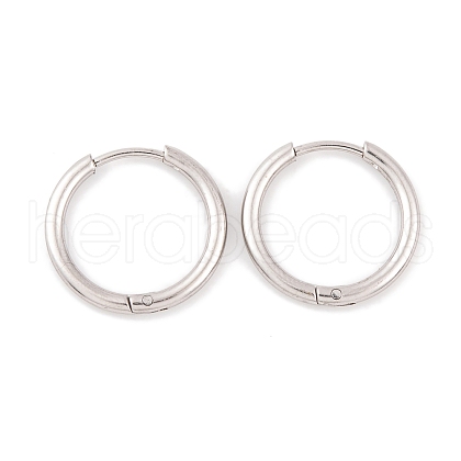 Non-Tarnish Round Ring 304 Stainless Steel Hoop Earrings for Women EJEW-G388-02B-P-1