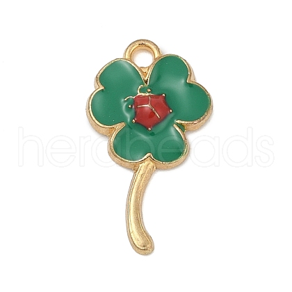 Alloy Enamel Pendants PALLOY-V003-01G-01-1
