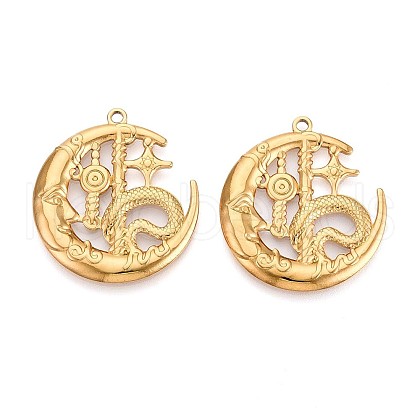304 Stainless Steel Pendants STAS-T065-11G-1