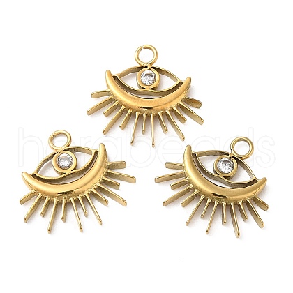 Ion Plating(IP) 304 Stainless Steel Pendants STAS-R122-10G-1