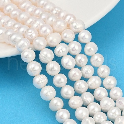 Natural Cultured Freshwater Pearl Beads Strands PEAR-I007-07X-09A-1