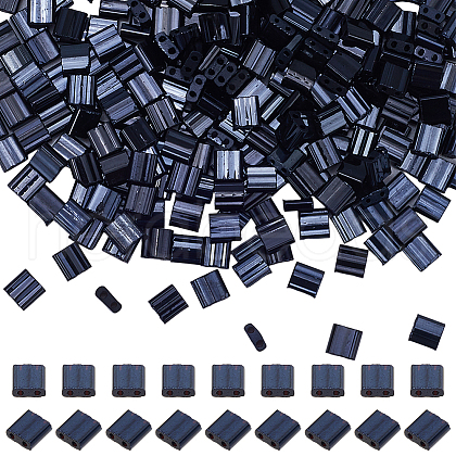 SUNNYCLUE 300Pcs 2-Hole Opaque Glass Seed Beads SEED-SC0001-19-1