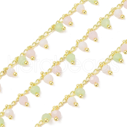 Brass & Glass Link Chain CHC-A009-05G-01-1