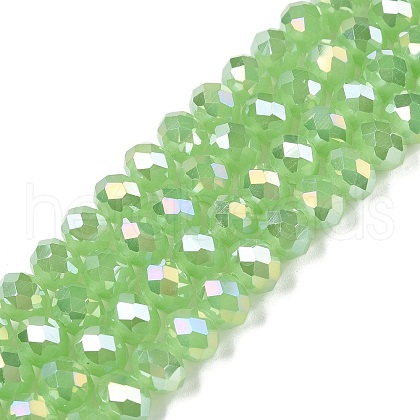 Electroplate Glass Beads Strands EGLA-A044-J8mm-B08-1