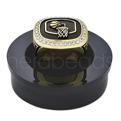 Zinc Alloy Rhinestone Finger Rings for Men FS-WG0EBC9-02-1