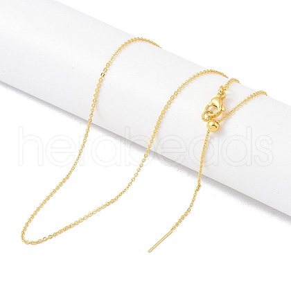 Brass Chain Necklaces NJEW-P309-06G-1