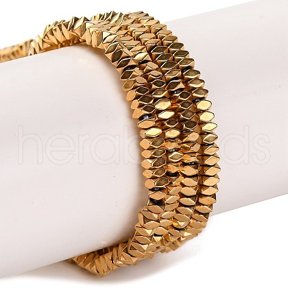 Electroplated Synthetic Non-magnetic Hematite Beads Strands G-H027-A01-01-1