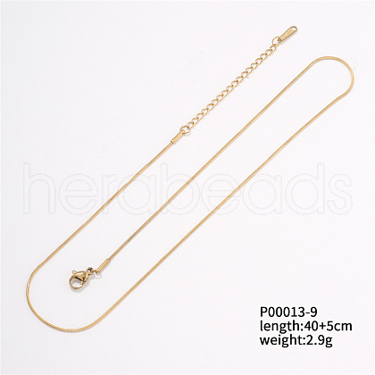 Unisex Stainless Steel Snake Chains Necklaces CZ5229-3-1