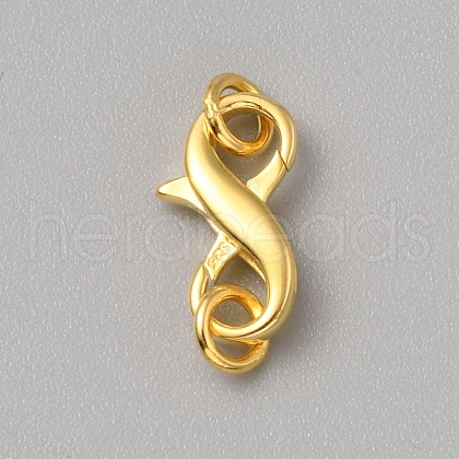 925 Sterling Silver Hook Clasps STER-WH20012-01G-1
