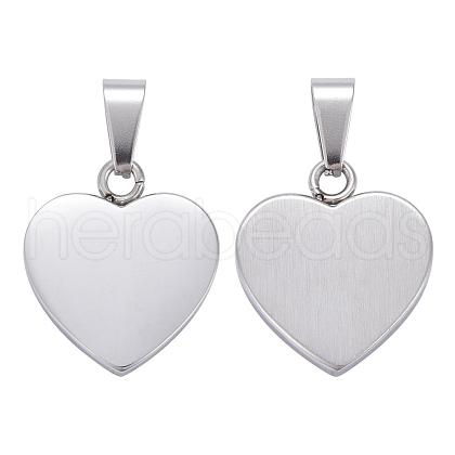 Tarnish Resistant Fashionable 304 Stainless Steel Stamping Blank Tag Pendants STAS-J002A-01-1