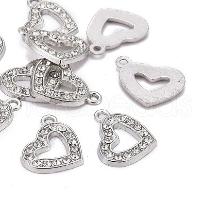 Valentine Day Ideas Alloy Rhinestone Pendants X-RSB210-2-1
